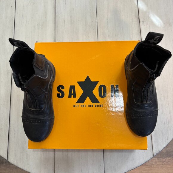 Saxon Girl's Paddock Boots, size 11, Zip front closure, good condition - Picture 4 of 5